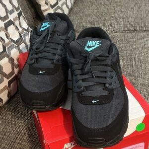 Nike Charcoal and Aqua Sneakers